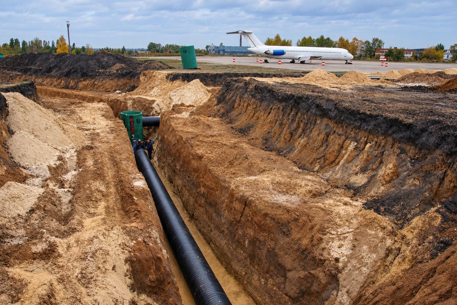 Airport storm sewer